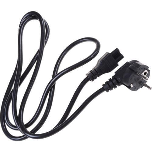 1.5Meter C13 IEC Kettle to European 2 pin Round AC EU Plug Power Cable Lead Cord PC