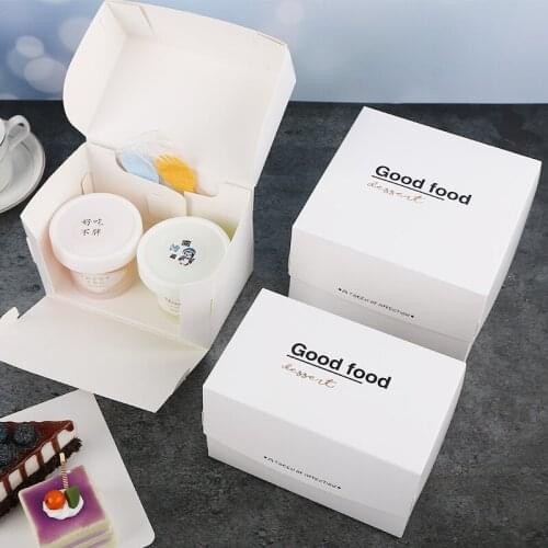 White gift candy box bulk white ribbon party gift box DIY candy chocolate gift box birthday birthday gift