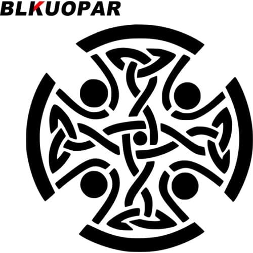 BLKUOPAR for Messiah Spirituality Christ Crucifix Car Stickers Occlusion Scratch Personality Decals Laptop Helmet Decor