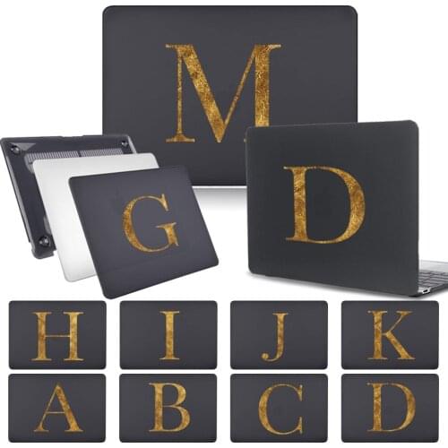 Apple MacBook Pro 13/15/16 Inch Personalized Letter Series Laptop Case for Pro 15 A1707 A1990 Touch Bar/Pro 16 A2141 Cover