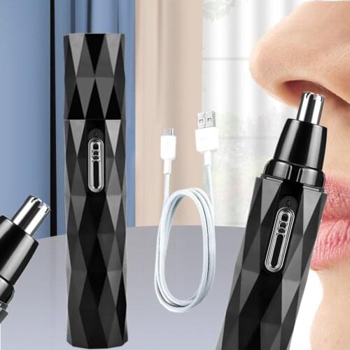 Electric Shaving Nose Ear Trimmer Men Shaving Nose Hair Removal Razor Beard Rechargeable 360 Roration Cutter Head Face Care