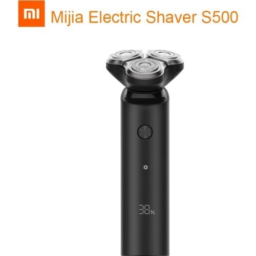 XIAOMI Mijia Electric Shaver S500 Portable Flex Razor 3 Head Dry Wet Shaving Washable beard trimmer trimer intelligent low noise