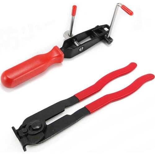 2Pcs Auto Repair Tools Cable Type Hose Clips CV Joint Clamp Banding Install Tool For Tire Repair Clamp Removal Plier Durable
