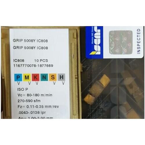 10 PCS CARBIDE INSERT GRIP 5008Y IC808