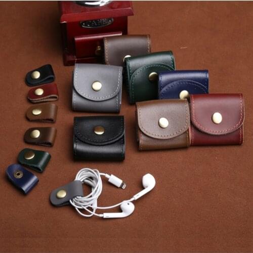 LKEEP Mini Fashion Coin Purse Vintage Men Women Genuine Leather Wallet Multifunctional Female Small Coin Bag Key Pocket Wallets