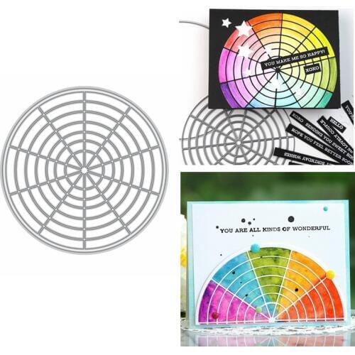 Wheel Circle Metal Cutting Dies Stencil For DIY Scrapbooking Crafts Paper Cards Making Template Dies 2020 Hot Sale