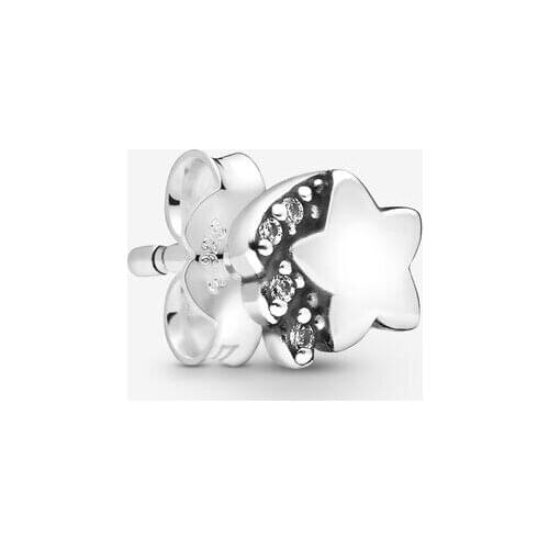 My Shooting Star Single Stud Earrings for Women 925 Sterling Silver Ear ring Girl Wedding Jewelry Gift Korean Earrings Wholesale