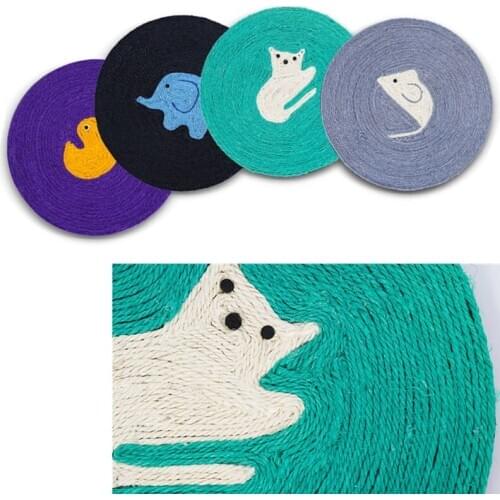 New Natural Sisal Cat Scratching Board Cat Toy Scratch Pad Scratching Posts Kitten Cats Grinding Nail Scraper Mat Pet Supplies