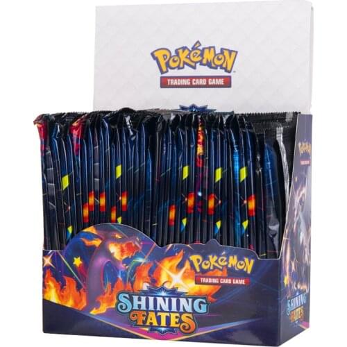 New 324Pcs Pokemon Card Shining Fates Style English Booster Box Battle Carte Trading Card Game Collection Cards Toys Kids Gifts