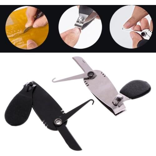 OOTDTY Multi Function Stainless Steel Fishing Line Nail Nipper Clipper Cutter Fish Tool Fishing Line Nipper for fishing