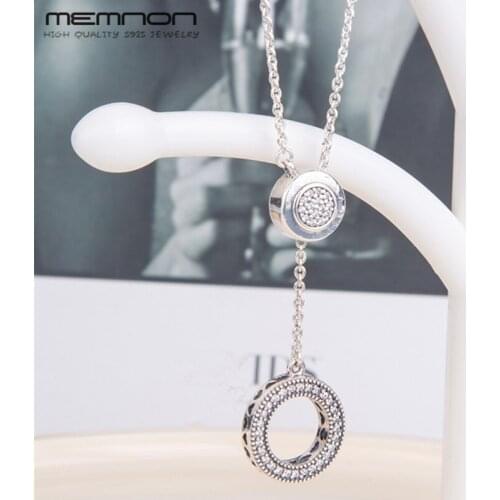 Memnon 2018 Autumn Silver S925 Signature Necklace 925 sterling silver jewelry pendant necklaces for women silver fashion jewelry