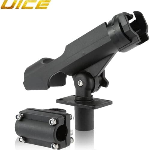 Adjustable Fishing Rod Holder for Boat 360 Degree Fishing Pole Rod Racks with Large Clamp Folding Holder