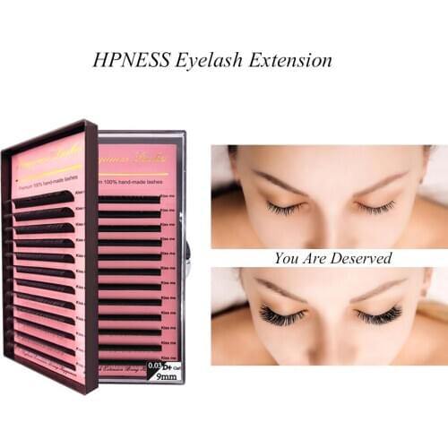 Eyelash-Extension Mink Individual Premium Soft Silk Classic Natural Faux Eye Lashes Makeup For Salon 100% Hand-Made All Sizes