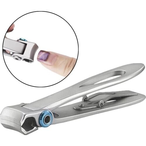 Wide Jaw Finger Nail Toenail Clippers Curved Blades Heavy Duty Professional Stainless Steel Heavy Duty Thick Nail Clipper