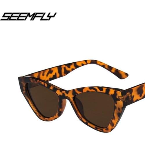 Seemfly Vintage Fashion Retro Cat Eye Sunglasses Women Sun Glasses Oculos De Sol UV400 Shades Female Goggle Colorful Eyewear New
