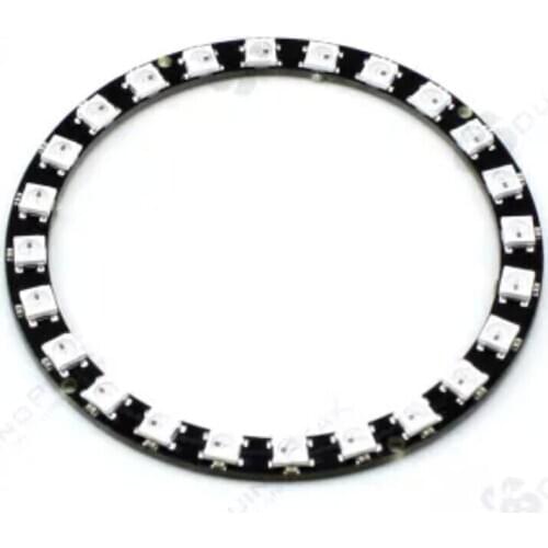 5PCS High Quality New Arrival 24 bits LED Ring 24 x WS2812 5050 RGB LED with Integrated Drivers