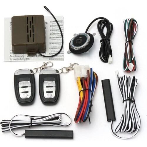 Universal Car Engine Start Stop SUV Keyless Entry Engine Start Alarm System Push Button Remote Starter Stop Auto Car Accessories