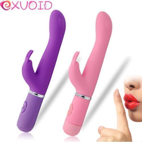 EXVOID Rabbit Vibrator Strong Vibration Clitoris Stimulate Dildo Vibrators for Woman G-spot Massager Sex Toys for Women