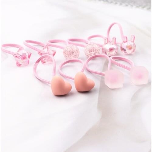 10pcs/lot Girls Elastic Hair Bands Tie For Hair Ponytail Holder Rubber Bands Kids Hair Accessories