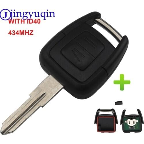 2Buttons Remote Car key Transponder Chip ID40 For Vauxhall Opel Astra Vectra Zafira HU43/HU100/YM28/HU46 Blade Optional