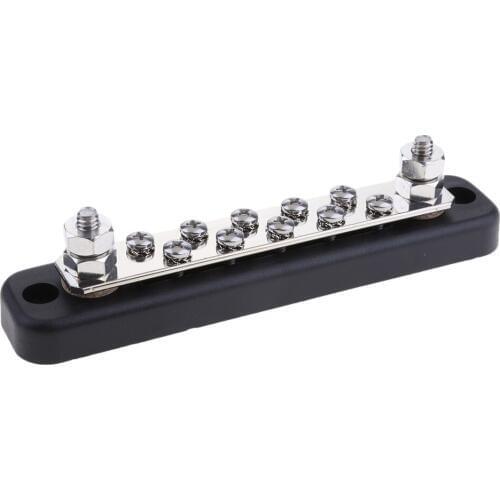 3x 30A DC 12V 4+5+10 Position Gang Way Dual Row Terminal Strip Block Bus Bar