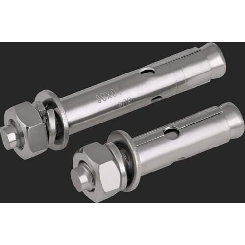 304 Stainless Steel Expansion Screw/Lengthened Expansion Screw/Pull and Explosion Hook Screw/Bolt M12-M20 2Pcs