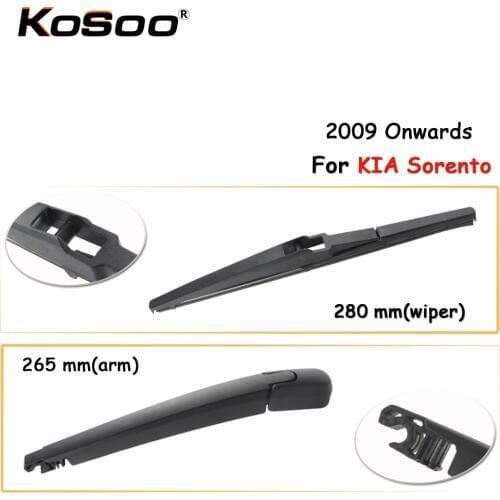 KOSOO Auto Rear Car Wiper Blade For KIA Sorento,280 mm 2009 Onwards Rear Window Windshield Wiper Blades Arm,Car Styling
