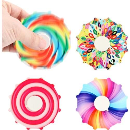 Running Hand Spinner Dynamic Fingertip Top Toy For Kids Fidget Spinner Decompression Toys Relieve Stress Toy Adult For Children