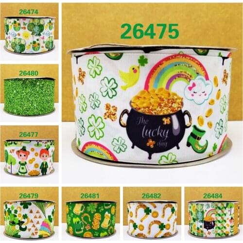 Free shipping 2018 new arrival ribbons Hair Accessories ribbon 10 yards printed grosgrain ribbons 26477