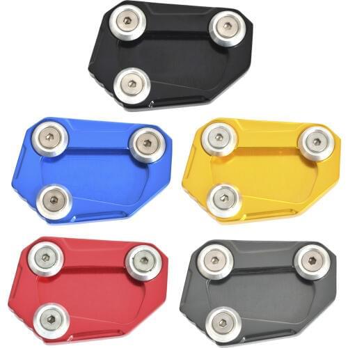 CNC Kickstand Side Stand Enlarger Plate Extension Pad For BMW S1000R 2014 2015 2016