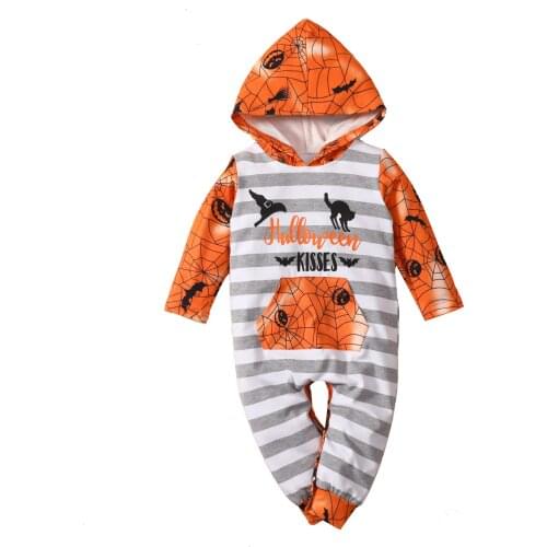 Ma&Baby 0-24M Newborn Infant Baby Boy Costumes Jumpsuit Long Sleeve Romper Cartoon Baby Clothes DD40