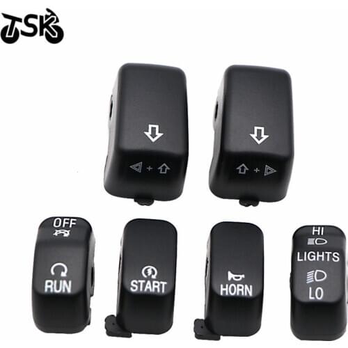 For VRSC 1996 - 2013 Sportster Road King 1996 – 2010 Dyna Softail switch button buckle 6-piece