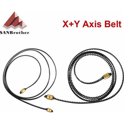X+Y Axis Synchronous Belt Gt2-6Mm X 765Mm+Y 720Mm Closed-Loop Timing Belt Terminal For Creatity Ender 3 3D Printer Parts