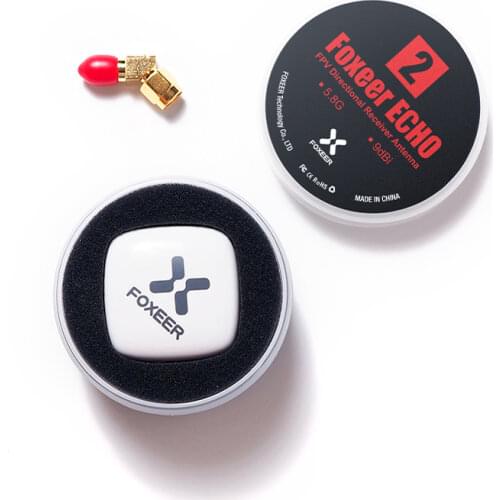 SMA Foxeer Echo2 9dBi Patch Antenna for RC FPV Racing Drone goggles Skyzone Fatshark