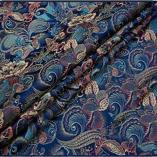 HLQON Butterfly style Brocade Fabric Damask Jacquard Apparel Costume Upholstery Furnishing Curtain DIY Clothing BY meter