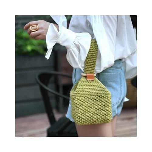 Milk box handbag bag material package thick twine hand-woven diy crochet homemade cotton and linen yarn ball