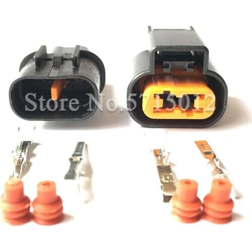 KUM 2 pin way male female black Sensor Fog Lamp auto connector for Mitsubishi Souast PB621-02020 PB625-02027