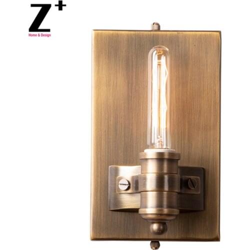 Brass Vintage Industrail Style Abel Wall Sconce Edison Bulbs New Free Shipping