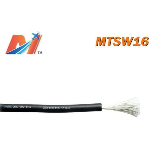 Maytech Clearance Sale (1meter) power silicon wire AWG16 BLACK COLOR
