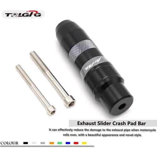 Motorcycle CNC Frame Exhaust Sliders Crash Protector Pads with logo For YAMAHA YZF R1 YZF-R1