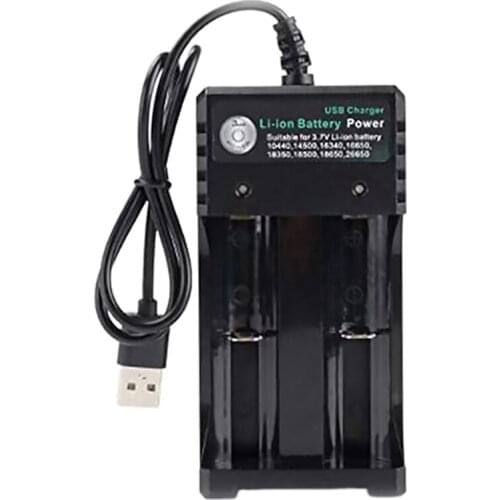 NEW-USB 3.7V 18650 Charger Portable Li-Ion Battery USB Independent Charging for 14500 16340 26650 Battery Charger