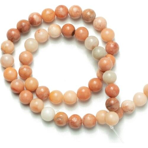 Wholesale Pink Aventurine Natural Stone Round Loose Beads 4 6 8 10 12mm DIY Making Bracelet Necklace Jewelry Accessories