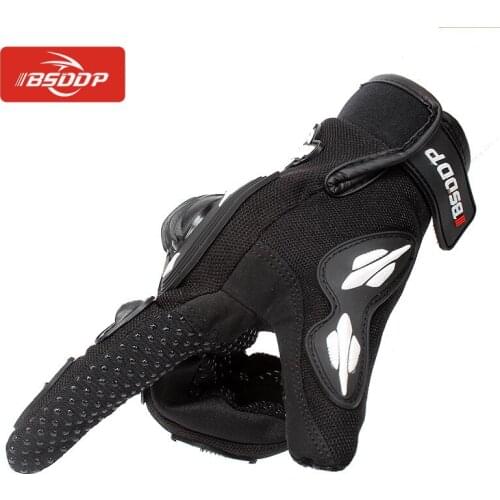 Riding Gloves Four Seasons Drop-Resistant Breathable Motorcycle Knight Non-Slip Gloves for Men and Women