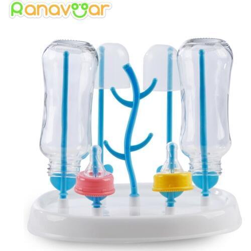 Useful Baby Bottle Drying Rack Simple Tree Shape Cleaning Dryer Drainer Detachable Useful Infant Milk Cup Nipple Pacifier Holder