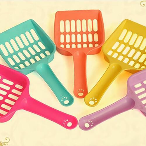 Pet Supplies Dog Puppy Cat Kitten Plastic Cleaning Tool Scoop Poop Shovel Waste Tray For Pet Products Supplies A40