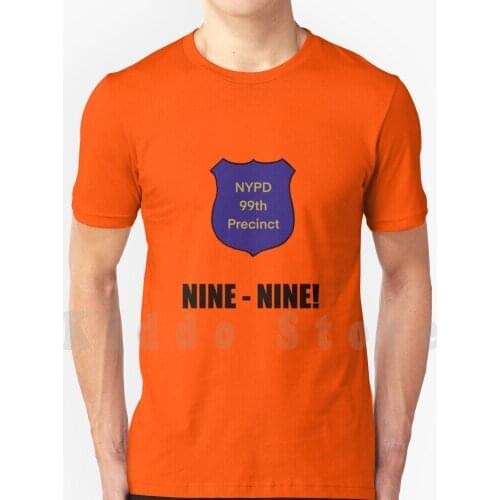 Nine-Nine : 99Th Precinct Badge T Shirt Cotton Men Diy Print Cool Tee Nine Nine 99 B99 Jake Peralta Amy Santiago Boyle Rosa