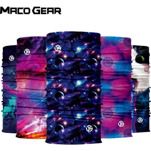 Summer 3D Seamless Starry Galaxy Magic Bandana Hunting Snowboard Scarf Hiking Cycling Camping Skiing Half Face Mask Women Men