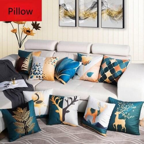 Nordic Cartoon Printing Pillow Cute Pillow Cushion with Core Living Room Sofa Cushion Throw Pillows Home Decoration