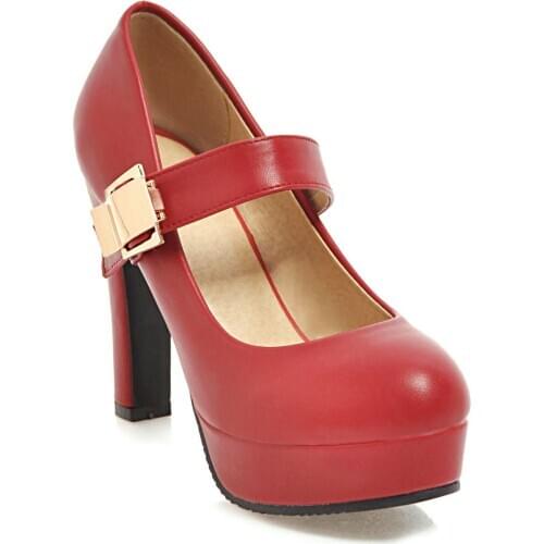 Spring 2018 designer shoes lighter female waterproof Taiwan thick with ultra-high 43 single shoes with 40-18413