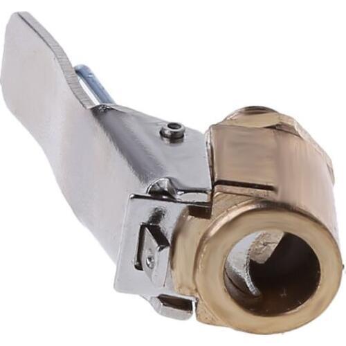 1PC Tyre Valve Connector Clip-on Car Auto Brass 8mm Tyre Wheel Air Chuck Inflator Pump Valve Clip Clamp Connector Adapter